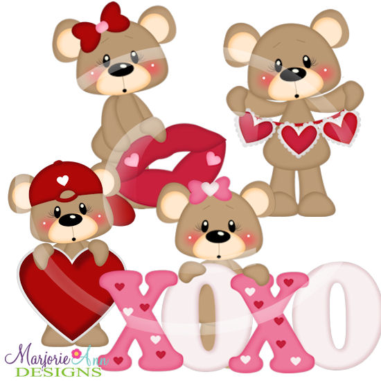 Franklin & Frannie Valentine Sweeties SVG Cutting Files +Clipart - Click Image to Close